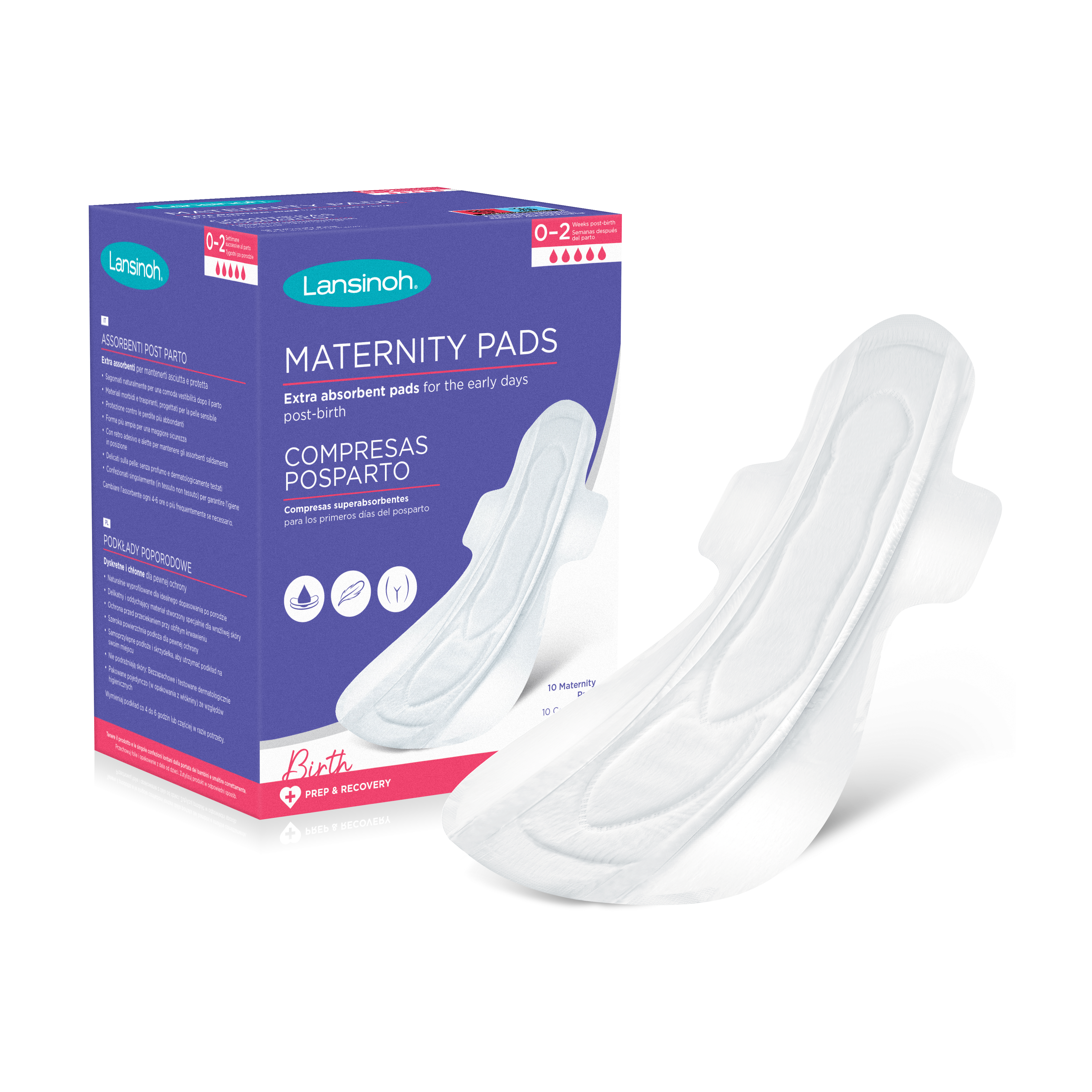 Discreet & Absorbent Maternity Pads 0-2